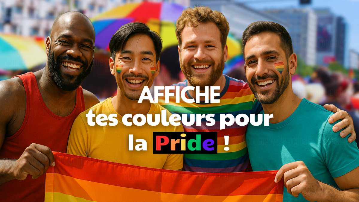 Affiche tes couleurs pour la Pride !🎉 